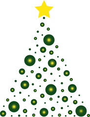 abstract christmas tree