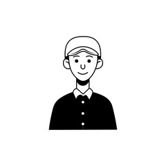 Customer support cartoon illustration