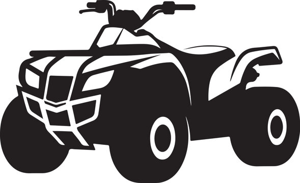 All-terrain vehicle silhouette graphic icon vector design element
