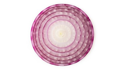 red onion isolated on white background, full depth of field