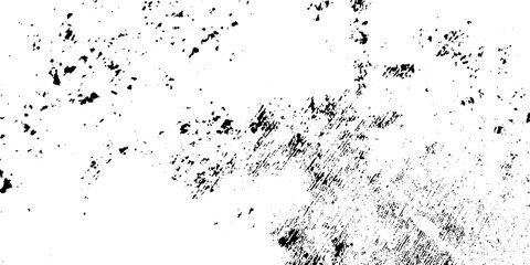 Fototapeta premium Distressed grain texture vector illustration dirt messy splash overlay and black and white Dust distress grungy effect paint. Vertical scratch rustic surface effect monochrome texture composed dust. 
