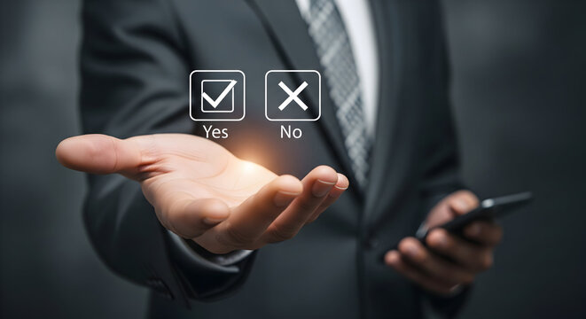 Make crucial business decisions with confidence using modern tech, presenting a clear yes or no choice for strategic advantage and data-driven insights now