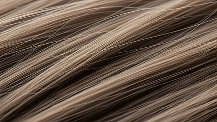 Obraz premium Macro view of gray and brown human hair texture surface for abstract background