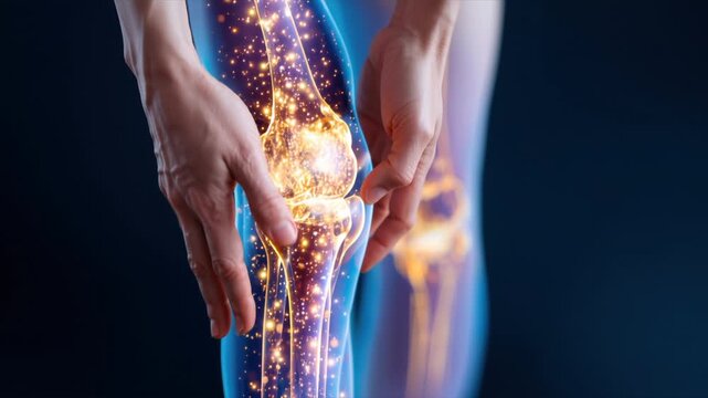 Turmeric Wellness Concept Representing Reduced Inflammation Pain-Free Joints and Active Mobility with Warm Golden Supplement Theme in Static Cinematic Scene