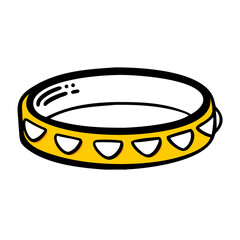 vector clip art bracelet band on white background for web and graphic design