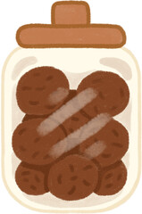 iluustration of chocolate cookies