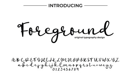 Foreground - Elegant Script Font for Smooth Handwritten Design and Creative Typography