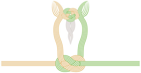 午年　馬をモチーフにした水引き