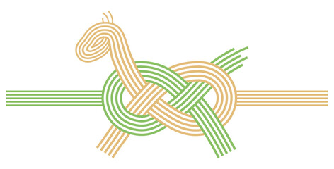 午年　馬をモチーフにした水引き