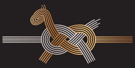 午年　馬をモチーフにした水引き