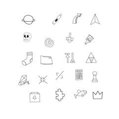 A comprehensive collection of 20+ diverse thin line icons designed for modern user interfaces, web applications, and print projects. This set covers a wide range of essential themes, including abstrac
