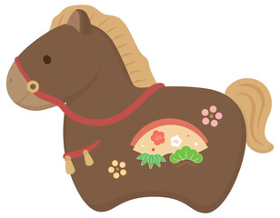 馬の干支置物　午年