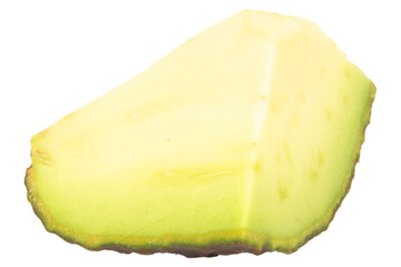 Avocado sliced seed pile fall drop slide scatter splash