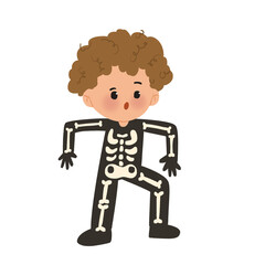 little boy skeleton costume