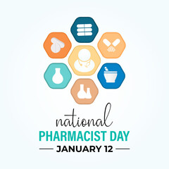 National Pharmacist Day celebrates the dedication of pharmacists who ensure safe medication, precise guidance, and trusted healthcare support for communities. Banner poster, flyer and background.