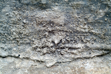 Rough Weathered Concrete Wall with Cracked Textured Surface