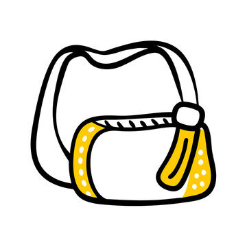 a flat gradient outline icon of a sling bag for web and graphic design