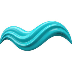 Abstract Turquoise Wave A Dynamic and Fluid Design Element.