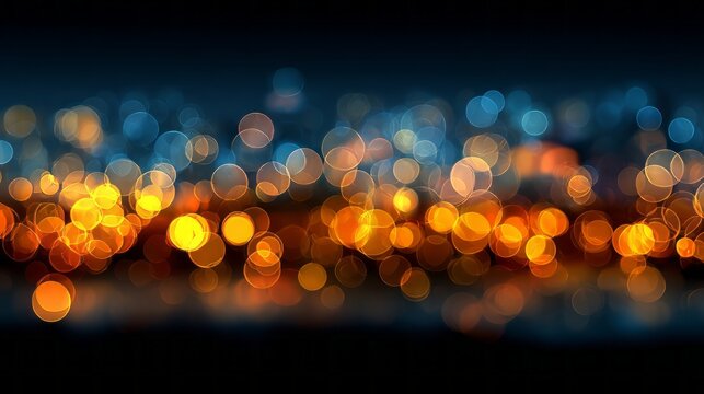 Abstract blurred bokeh lights wallpaper with soft glowing particles, colorful light flares, and dreamy out-of-focus background for digital art, creative design, modern visual projects, photography bac