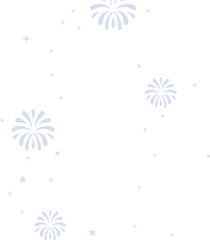 Sparkle Stars Firework Overlay Vector – New Year Celebration Effects, Glitter Burst Elements, Festive Light Overlay Illustration Set Artwork