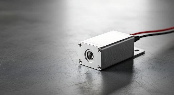 Focusing on field communication systems: SCADA system component on metal surface with red and white wires. Field communication highlights industrial automation,