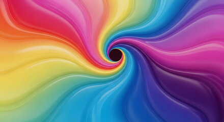 abstract background with rainbow spiral