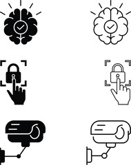Security, Surveillance, and Intelligence Icon Set