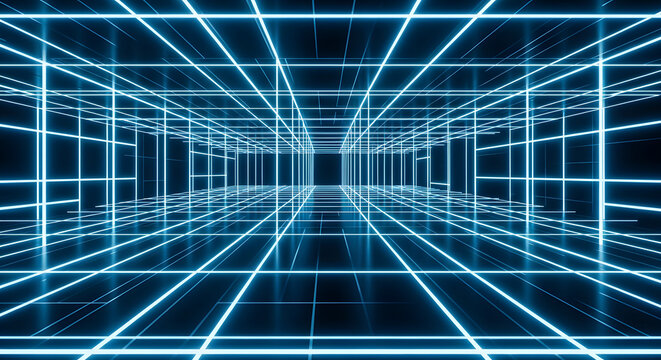 abstract background with blue lines