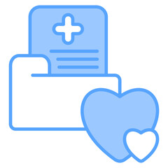 Obraz premium Umanity Leave Blue Icon