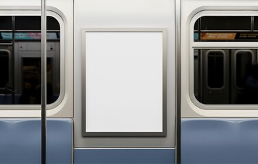 Subway Station Advertisement Poster Frame Two