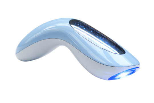 High-precision skin spot detector isolated on transparent background
