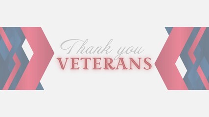 Minimal Thank You Veterans Soft Background
