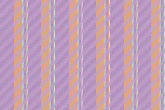 Leb pattern background vertical, mexican vector textile texture. Gnstalling lines seamless stripe fabric in pastel and orange colors.