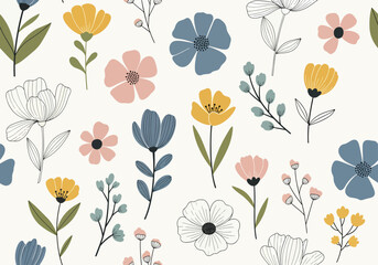 Modern seamless pattern for interior decoration. Wrapping paper and graphic design. Modern seamless pattern for clothes and textile. Seamless vector illustration