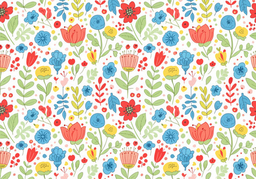 Beautiful bouquets of roses Seamless pattern. Perfect for background greeting cards and invitations of the wedding