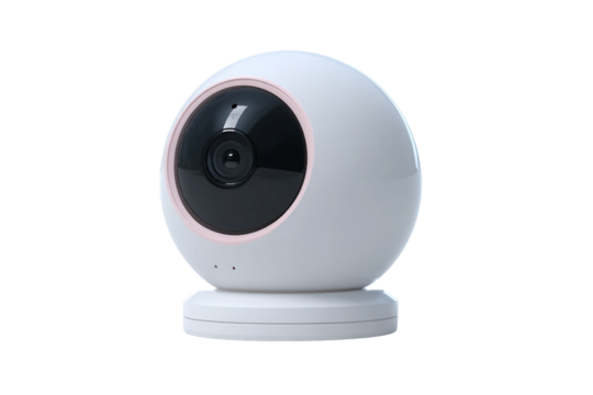 High-tech smart home device isolated on transparent background