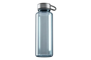 Advanced smart hydration bottle with health monitoring isolated on transparent background