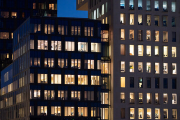 Architecture facade using geometric pattern, modern structure, urban lines, minimalism and contrast tailored for polished commercial visual applications with clarity, balance and structural refinement