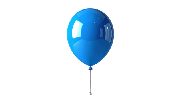 Blue Balloon Isolated On Transparent Background For Celebrations Parties Birthdays And Special Events Festive Decorations And Holiday Designs