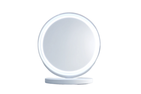 Digital Smart Mirror for Complexion Analysis isolated on transparent background