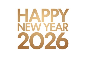 Celebrate the dawn of 2026 with this stunning golden greeting, perfect for vibrant New Year's promotions and festive wishes for a joyful start!