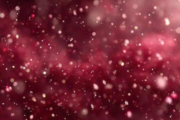 Luxury red glitter bokeh background with floating sparkling particles, ideal for Christmas designs, premium branding, elegant invitations and festive templates.