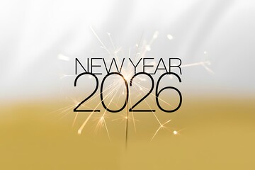 Sparkling new year 2026 celebration background for festive events and holiday promotions, capturing the magic and excitement of a fresh start, golden glow