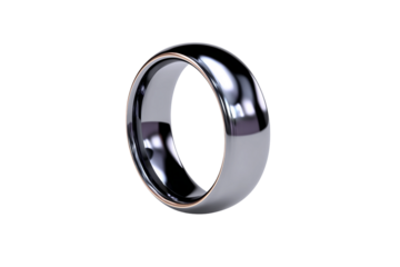 High-Tech Smart Ring for Fitness and Wellness isolated on transparent background