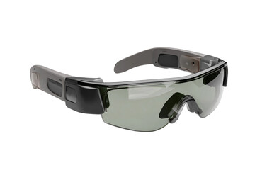 High-Tech Smart Sunglasses with Augmented Reality Display isolated on transparent background