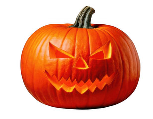 Fototapeta premium Halloween pumpkin isolated on transparent background