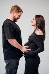 Couple joyfully expecting their first child together