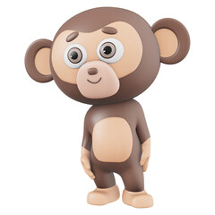 monkey with sad mood