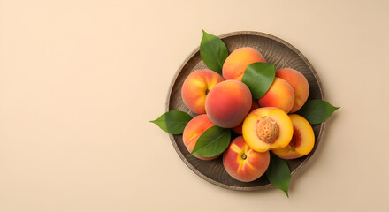 Father's Day gift concept with a tie, gift boxes, and decorative mustaches on a beige background.