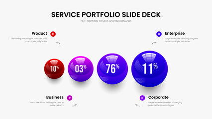 Project Insight 4 Option Infographic Frame Layout. Digital Solution Four Step Diagram Presentation Template. Consulting Showcase Slide Design Vector Illustration.